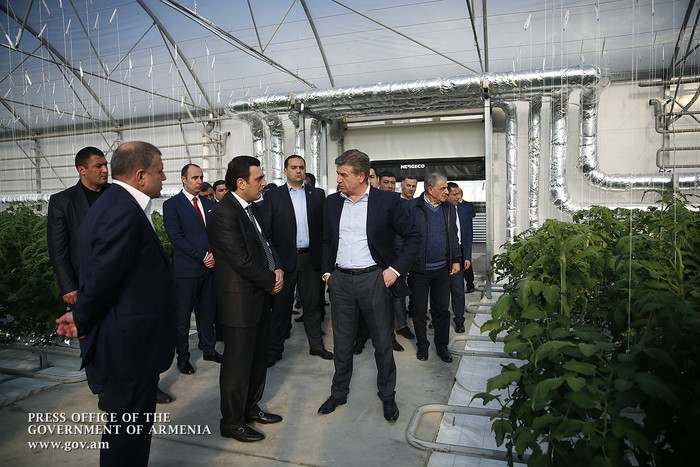 Karen Karapetyan briefed on enterprise development plans in Ararat Marz